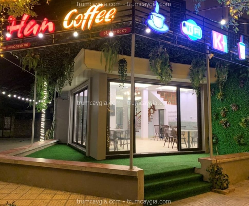 mẫu vách cây giả đẹp