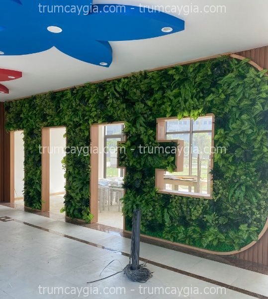 Trang Trí Tường Cây Giả
