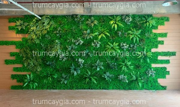 tường cây giả quận tân phú