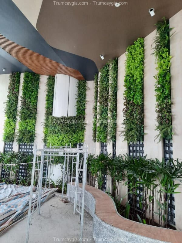 Tường Cây Giả Tại Quận 7 TPHCM Tường Cây Giả Tại Quận 7 TPHCM